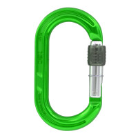 英國 ISC Aluminium Oval Karabiner_Screwgate 手動鎖鉤環O型 綠色